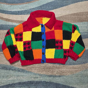 Harry Styles Handmade Croche JW Inspired Cardigan Multicolored